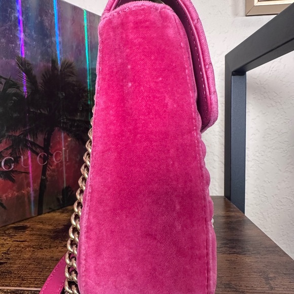Authentic Gucci Velvet Blind for Love Marmont Crossbody bag - Picture 4 of 10